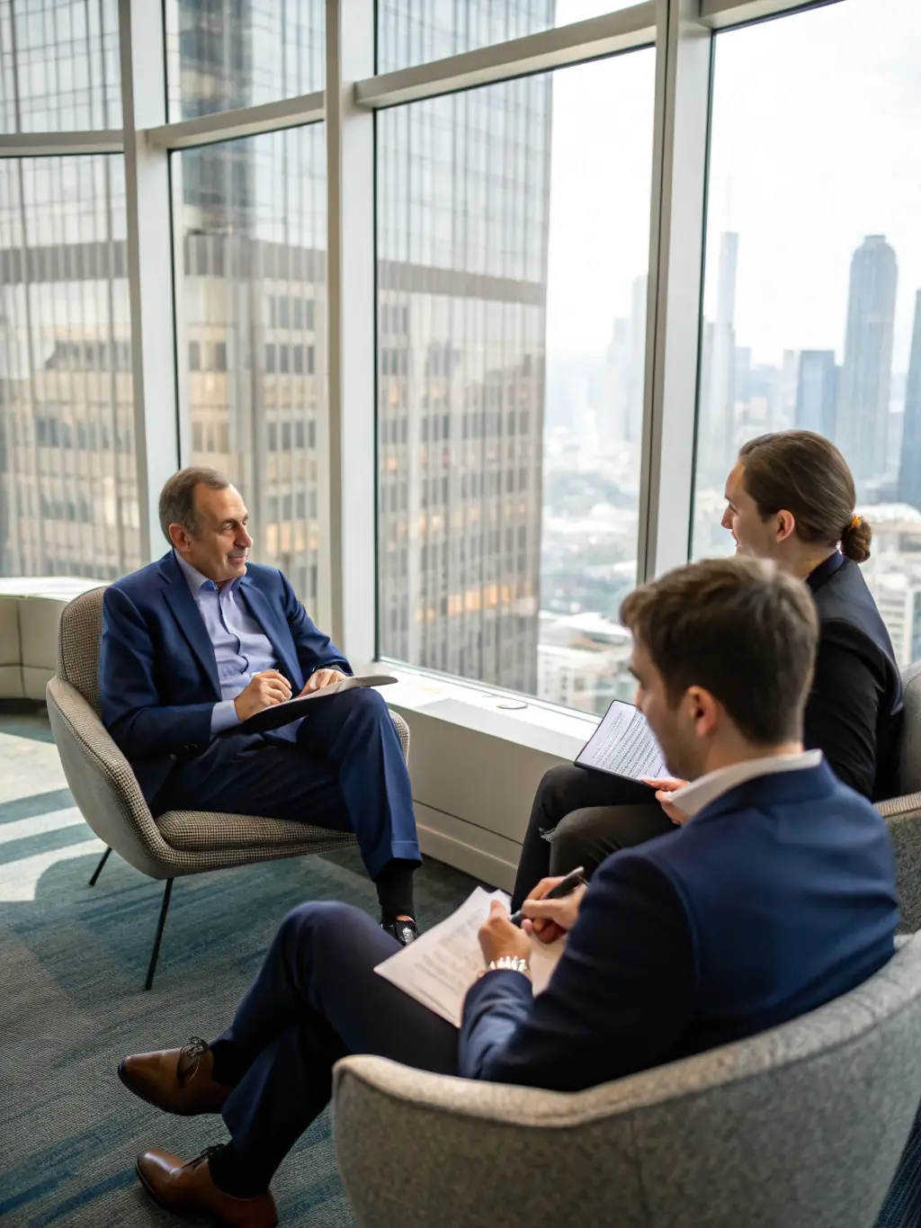 A professional South African business leader confidently addressing their team in a modern office setting, symbolizing leadership skills development.